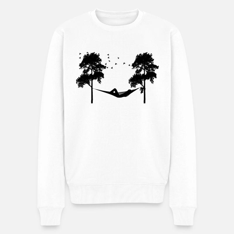 Hamac au paradis - Pull Premium bio Homme - blanc