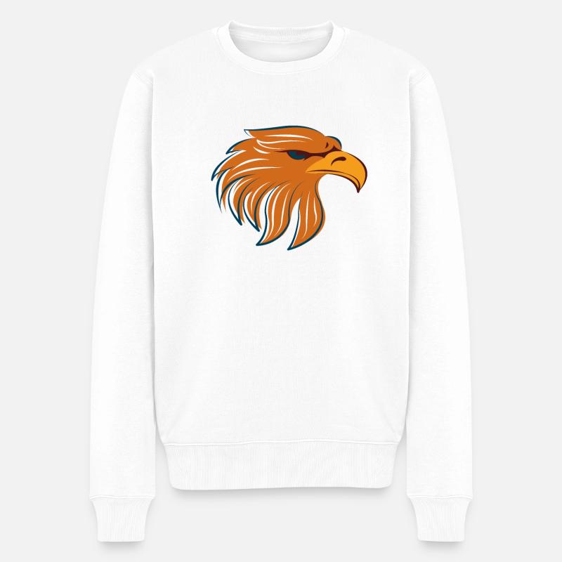 Eagle logo - Pull Premium bio Homme - blanc