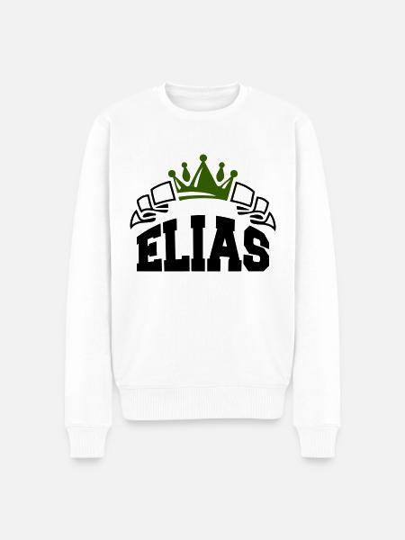 Elias - Men's Premium Organic Jumper - white