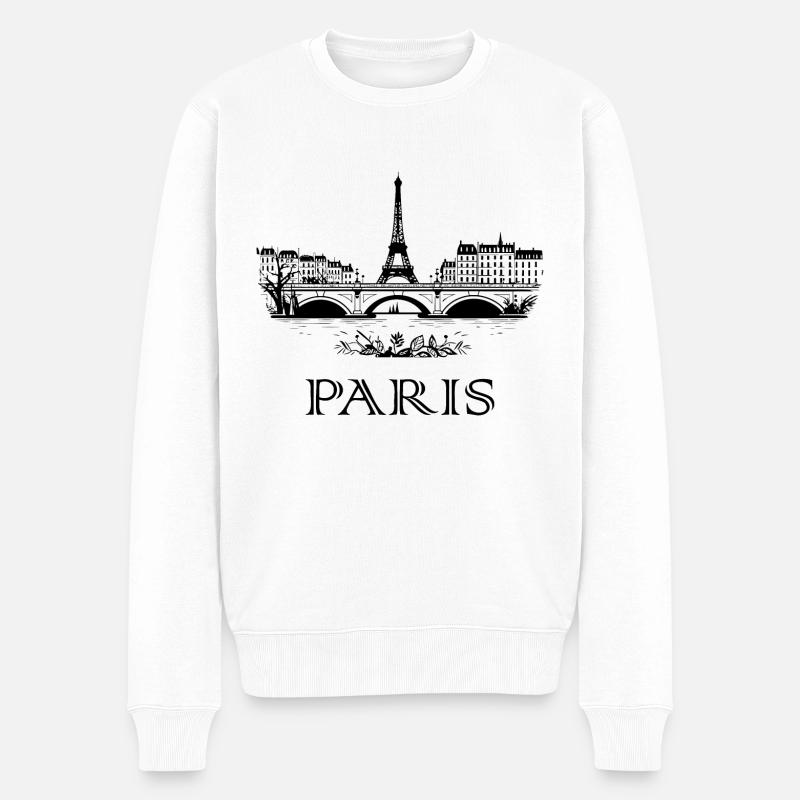 Paris - Pull Premium bio Homme - blanc