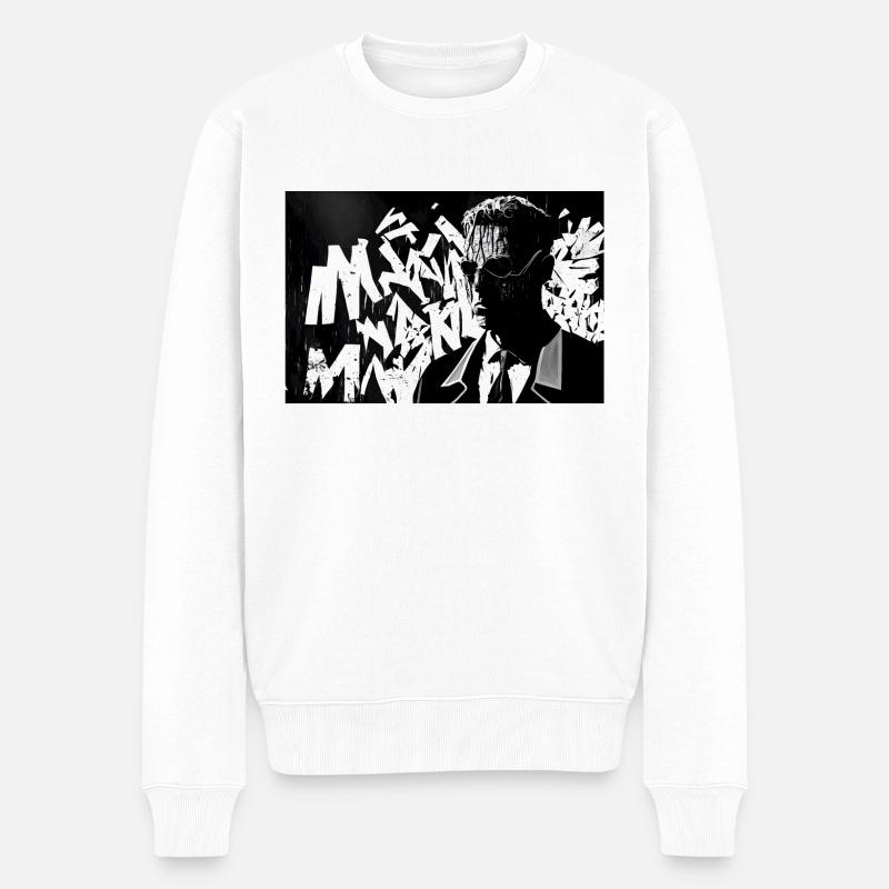 Agent #3 - Männer Premium Bio Pullover - Weiß