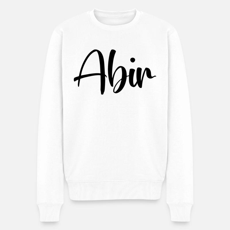 Nom - Abir - Pull Premium bio Homme - blanc