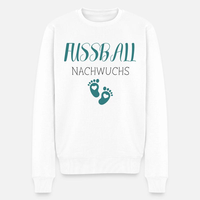 Fußball Nachwuchs - Männer Premium Bio Pullover - Weiß