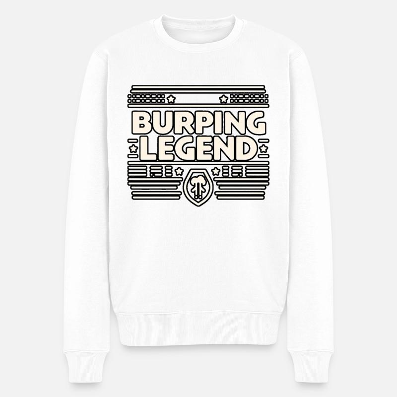 Légende du rot 15 - Pull Premium bio Homme - blanc