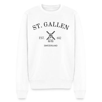 St Gallen - Switzerland - Sant Gallen - University - Men's Premium Organic Jumper - white - Front - Thijin (182cm)