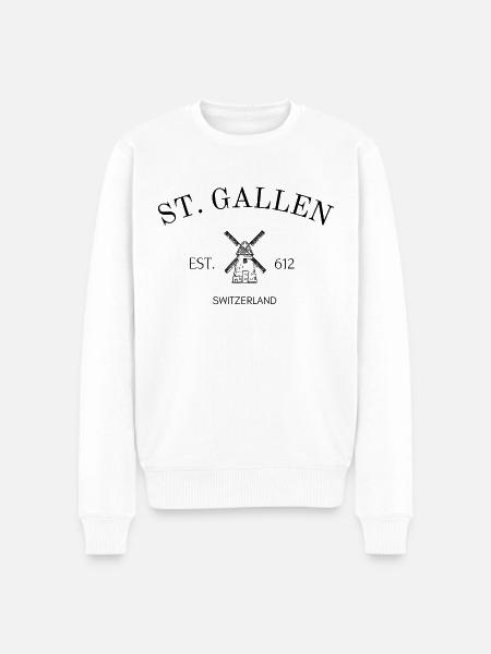 St Gallen - Schweiz - Sant Gallen - Universität - Männer Premium Bio Pullover - Weiß