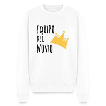 Equipo del Novio - Mariage - Enterrement de vie de garçon - Marié - Pull Premium bio Homme - blanc - Devant - Thijin (182cm)