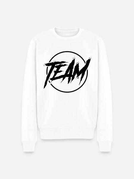 Team Circle - Men's Premium Organic Jumper - white