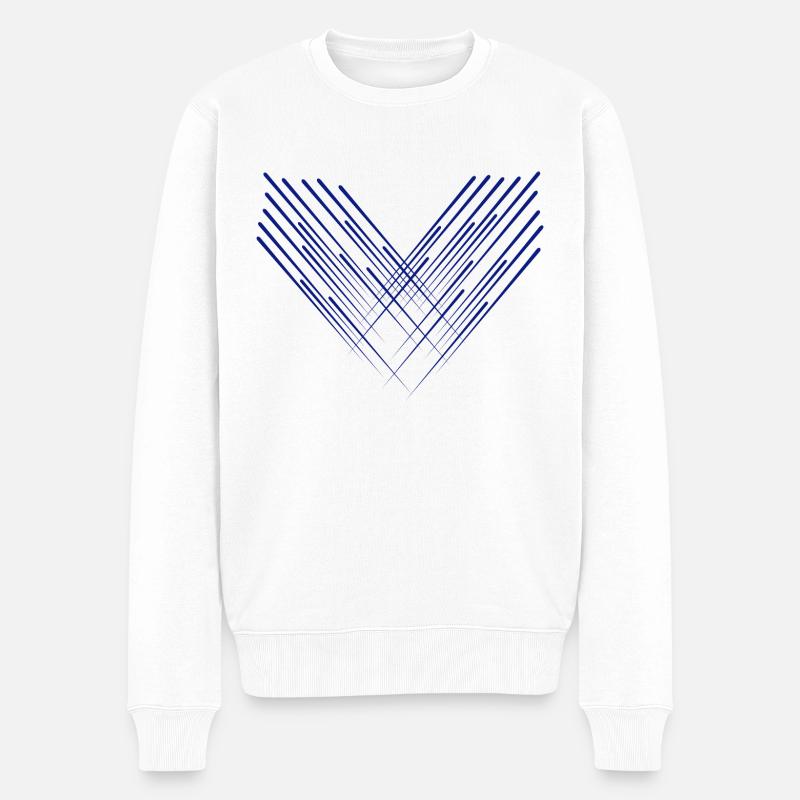 Un cœur unique - Pull Premium bio Homme - blanc