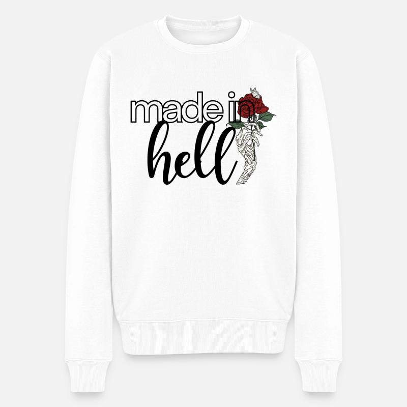 Fabriqué en enfer - Pull Premium bio Homme - blanc