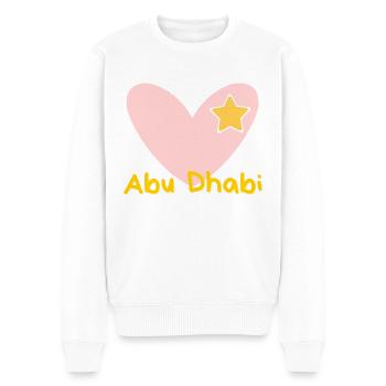 Abu Dhabi - Reise - Arabischen Emirate - Souvenir - Männer Premium Bio Pullover - Weiß - Vorne - Thijin (182cm)