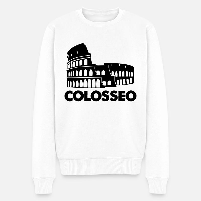 Colisée Colisée Colisée - Pull Premium bio Homme - blanc