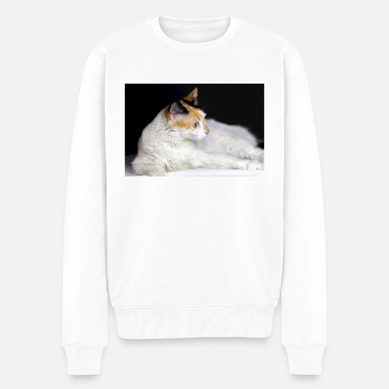 le chat - Pull Premium bio Homme - blanc