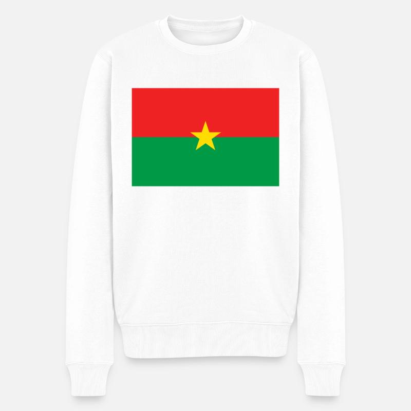 Burkina Faso - Pull Premium bio Homme - blanc
