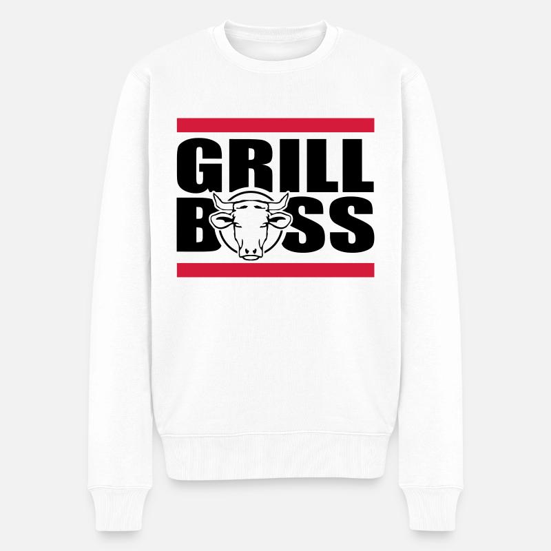griller - Pull Premium bio Homme - blanc