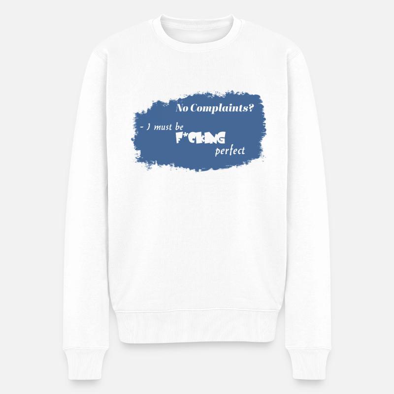 NonRéclamations - Pull Premium bio Homme - blanc