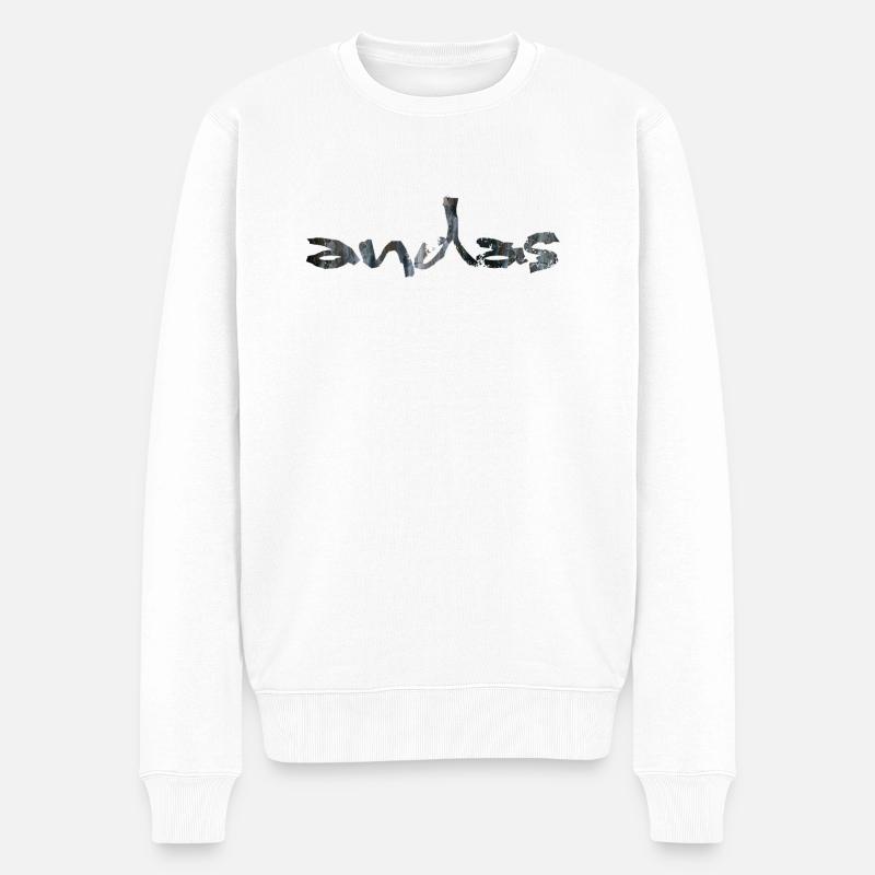 atmen Natur - Männer Premium Bio Pullover - Weiß