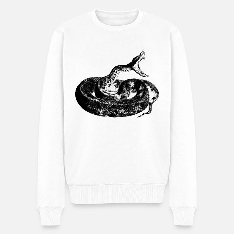 La furie du serpent - Pull Premium bio Homme - blanc