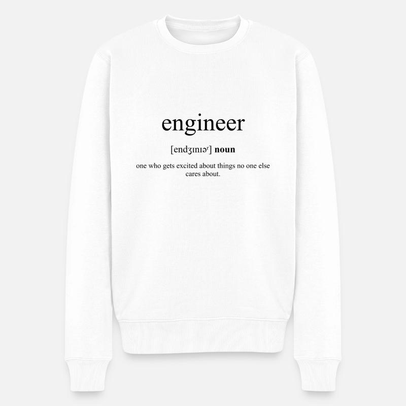 Ingénieur | Dictionnaire des définitions - Pull Premium bio Homme - blanc