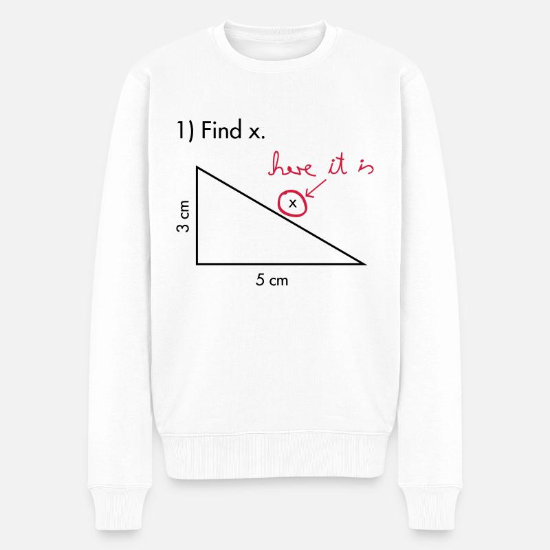 Finde X - Männer Premium Bio Pullover - Weiß