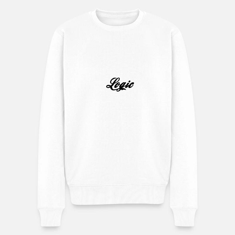 Logic - Männer Premium Bio Pullover - Weiß