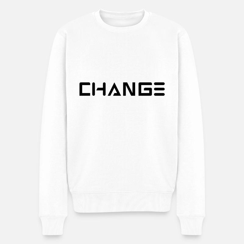 CHANGEMENT - Pull Premium bio Homme - blanc
