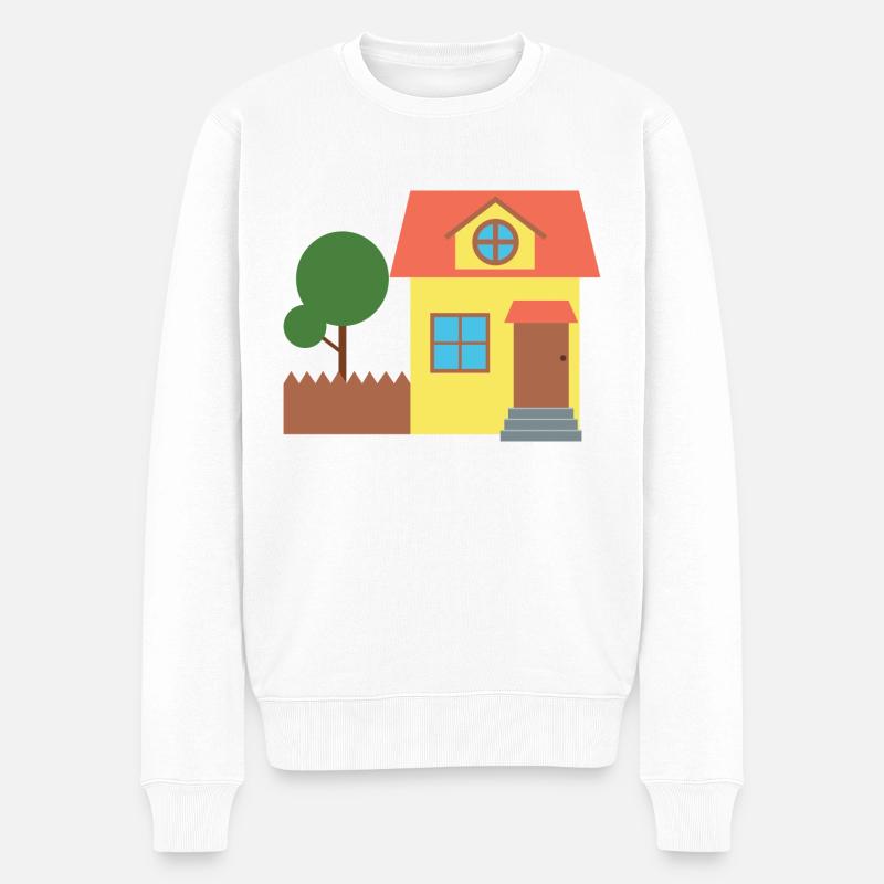 Maison - Pull Premium bio Homme - blanc