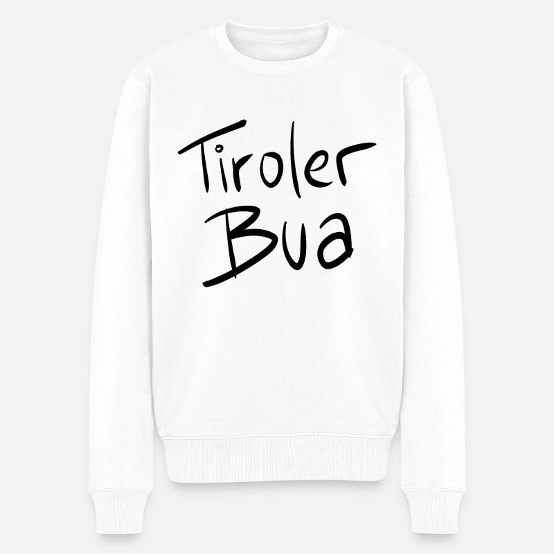Tyrolienne Bua - Pull Premium bio Homme - blanc
