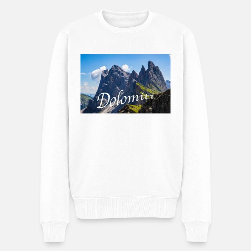 Dolomiti - Pull Premium bio Homme - blanc