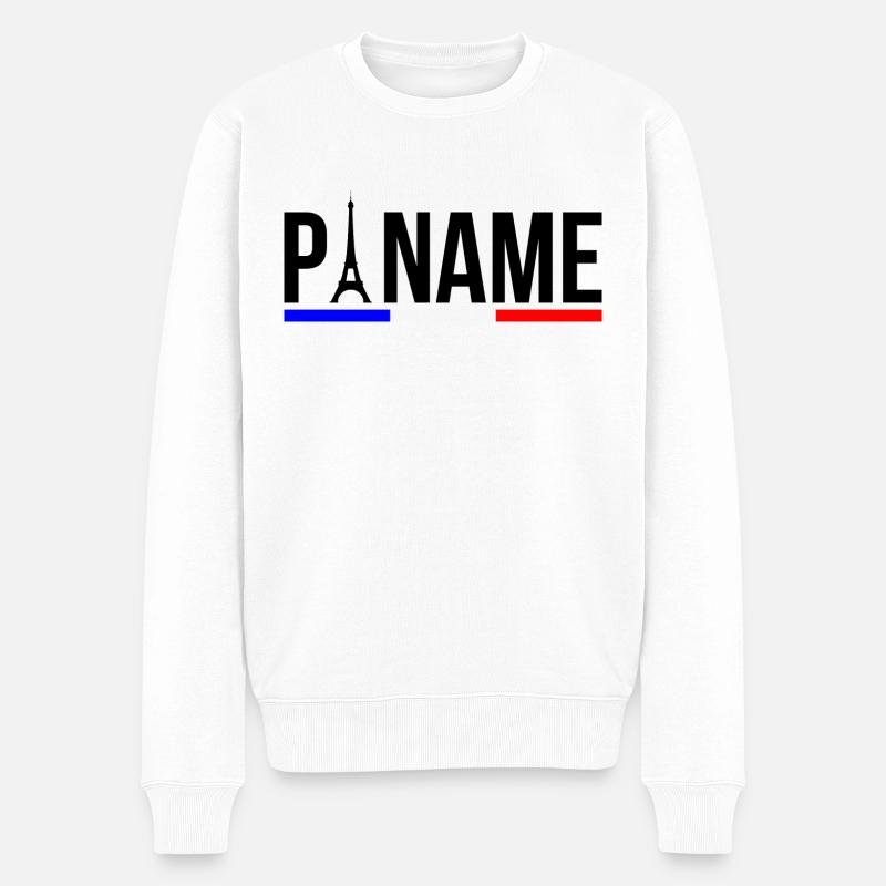 Paname - Männer Premium Bio Pullover - Weiß