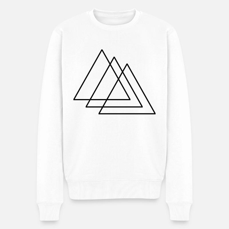 Trinity - Männer Premium Bio Pullover - Weiß