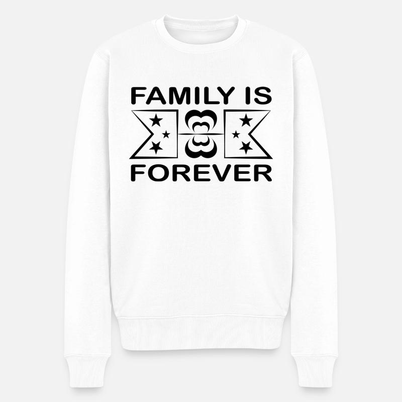 La famille est éternelle - Pull Premium bio Homme - blanc