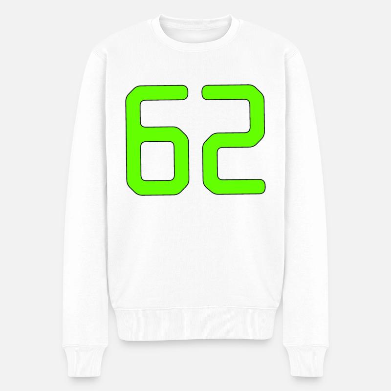 Numéro 62 - Pull Premium bio Homme - blanc