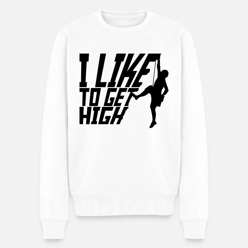 aiment se défoncer - Pull Premium bio Homme - blanc