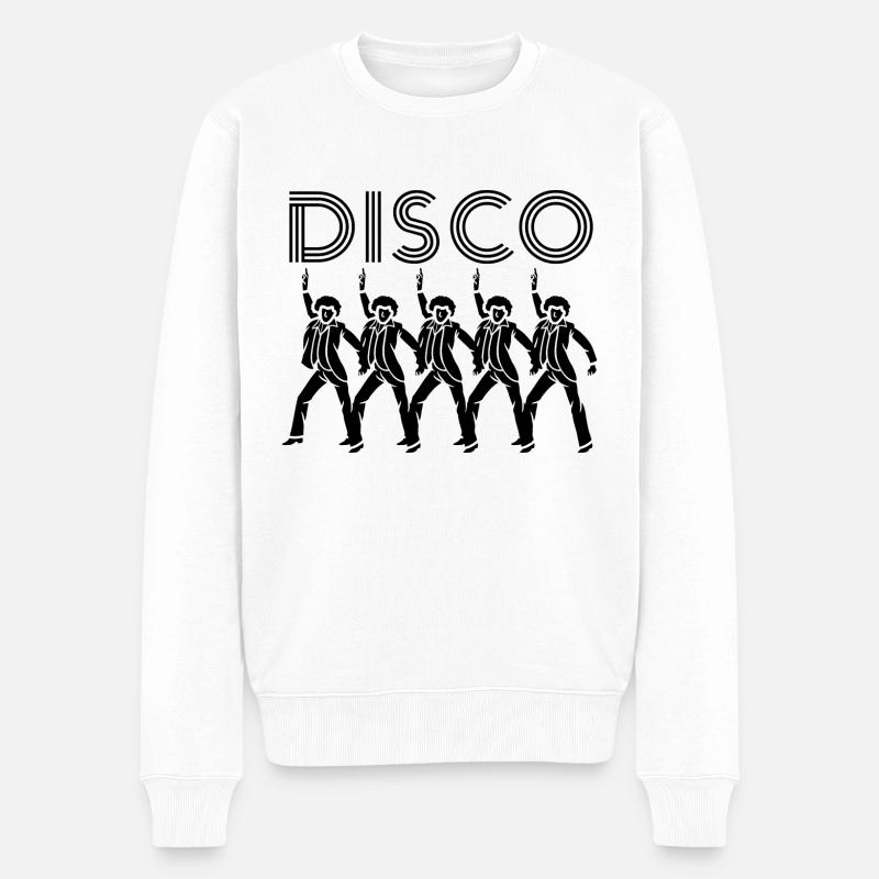 Diskothek - Männer Premium Bio Pullover - Weiß