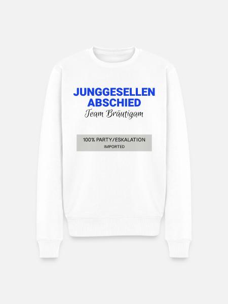 Junggesellenabschied JGA - Männer Premium Bio Pullover - Weiß