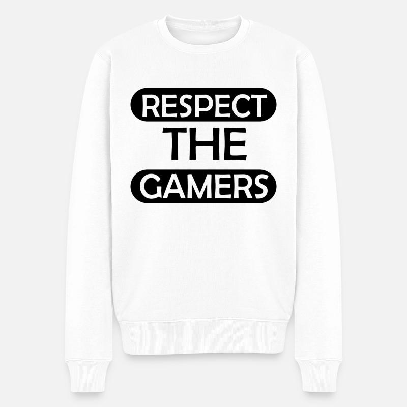 Game Gaming PC - Männer Premium Bio Pullover - Weiß