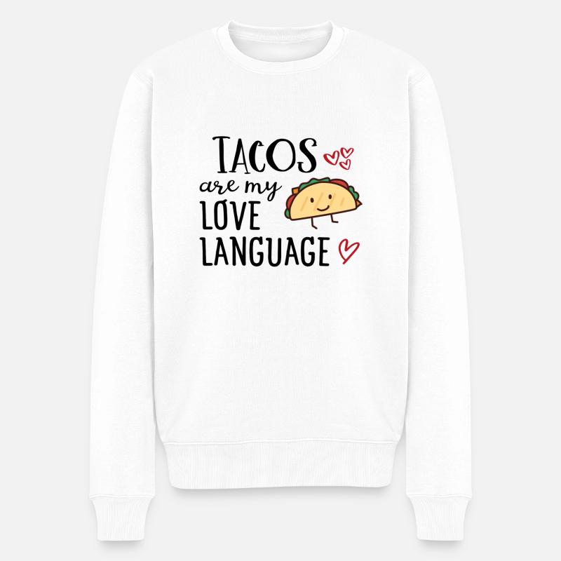 14 Feb Be My Valentine Happy Valentine Day 01 - Männer Premium Bio Pullover - Weiß