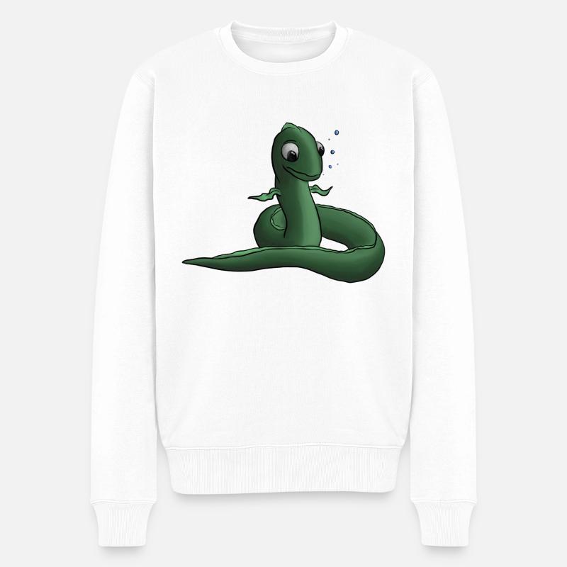Egal Aal - machste nix - Männer Premium Bio Pullover - Weiß