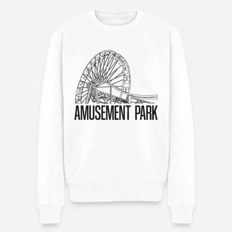 VERGNÜGUNGSPARK - Männer Premium Bio Pullover - Weiß