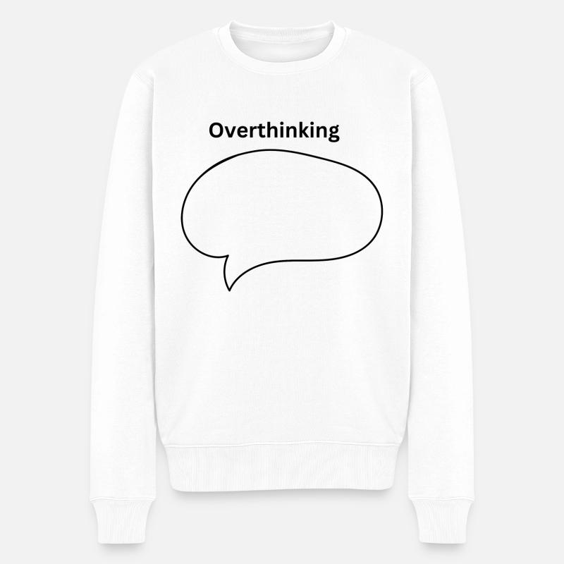 Trop réfléchir - Pull Premium bio Homme - blanc