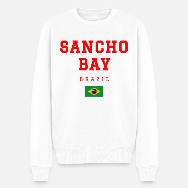 Sancho Bay, Brésil - Pull Premium bio Homme - blanc