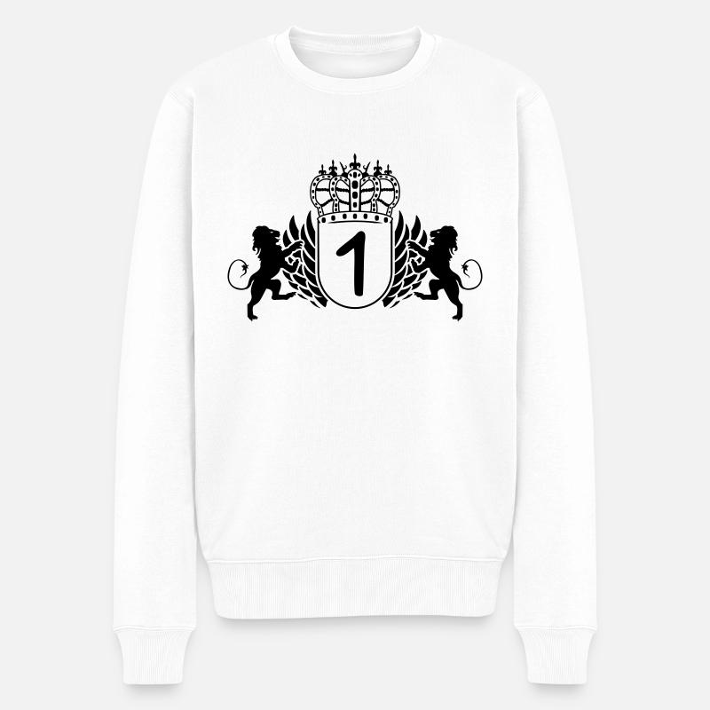 Armoiries 1 - Pull Premium bio Homme - blanc