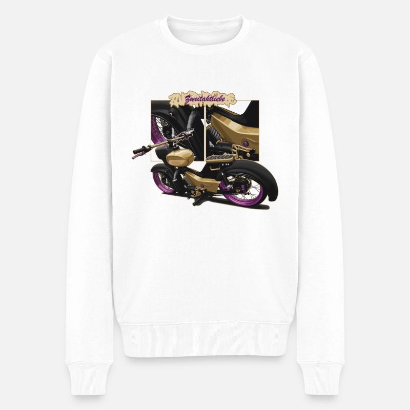 Étoile (or) // Illustration - Pull Premium bio Homme - blanc