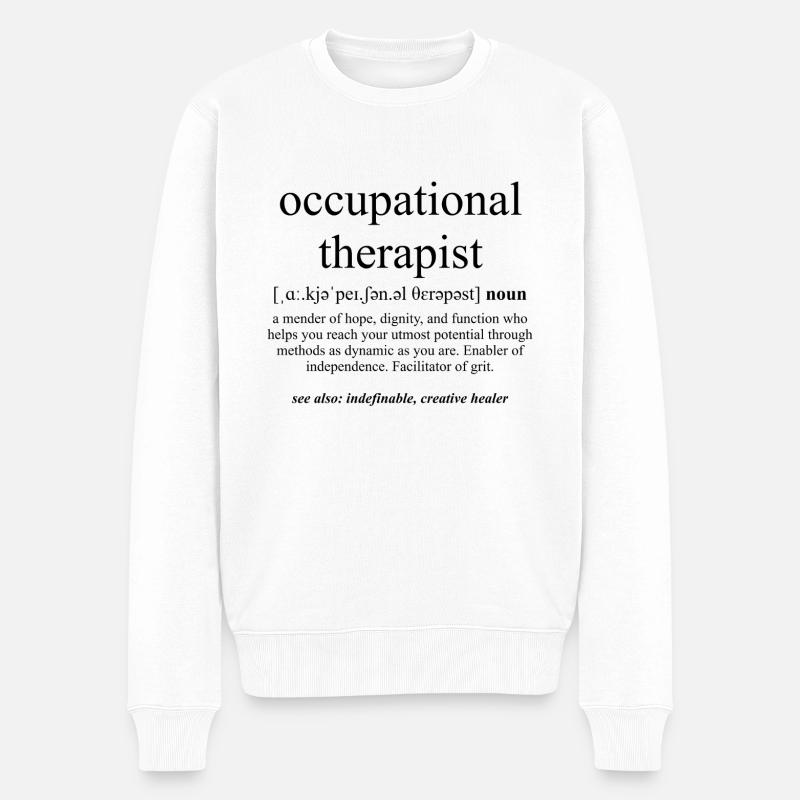 Occupational Therapist (Ergotherapeut) - Männer Premium Bio Pullover - Weiß