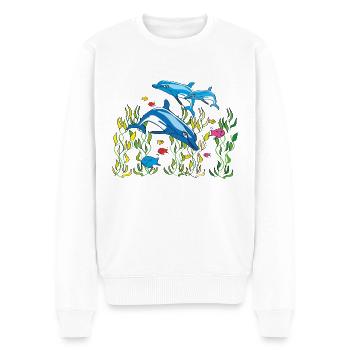 Delfine - Pull Premium bio Homme - blanc - Devant - Thijin (182cm)