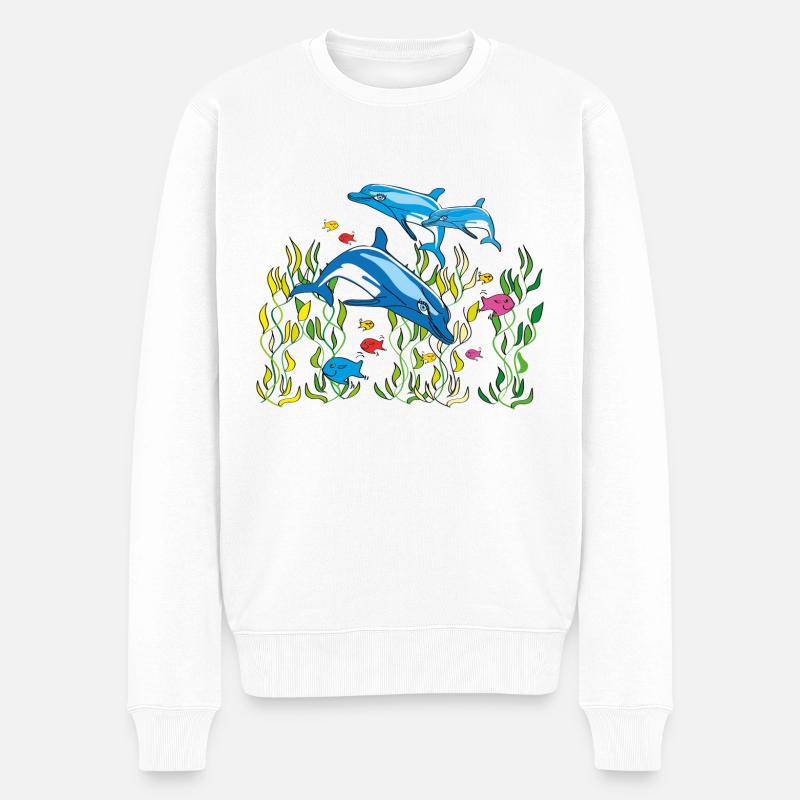 Delfine - Pull Premium bio Homme - blanc