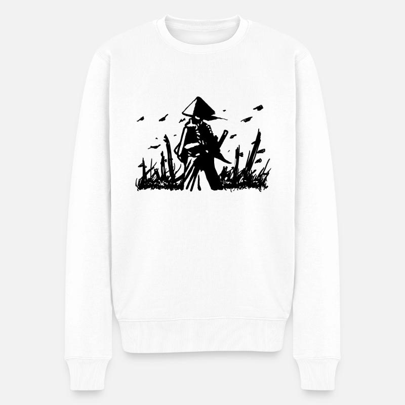 Samouraï - Pull Premium bio Homme - blanc