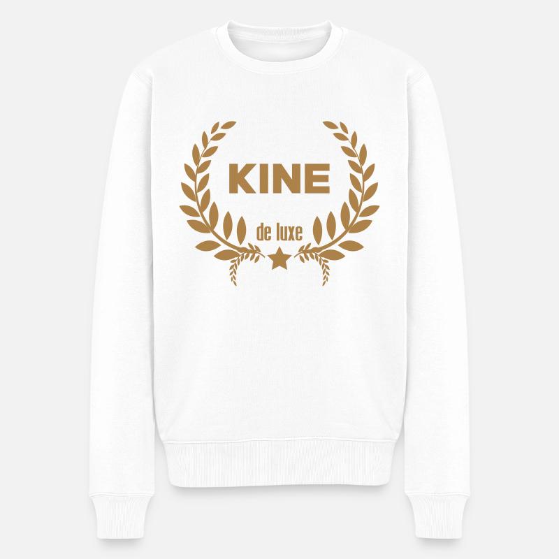 Kiné de luxe - Pull Premium bio Homme - blanc