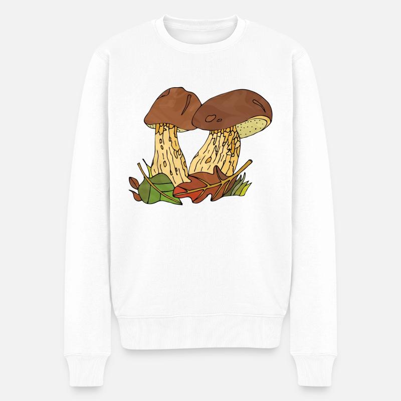 Champignons - Pull Premium bio Homme - blanc
